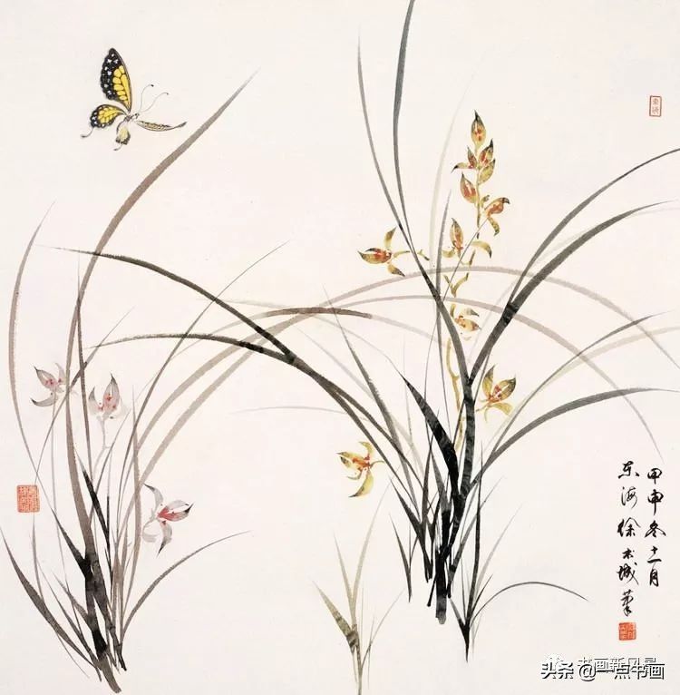 荷花|徐书城画荷花，工写结合，别具一格