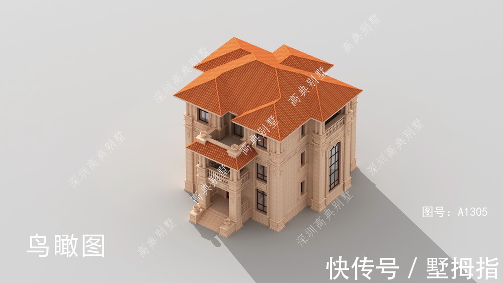 欧式|多少人追求的简约大方，不就是这样的欧式石材别墅吗？