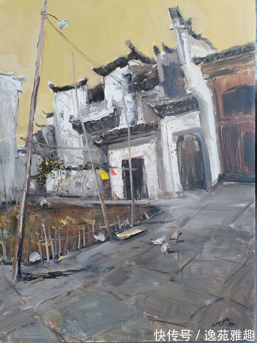 宁夏#「作品欣赏」唯美的婺源,舒适而又惬意!画家邱野写生作品欣赏