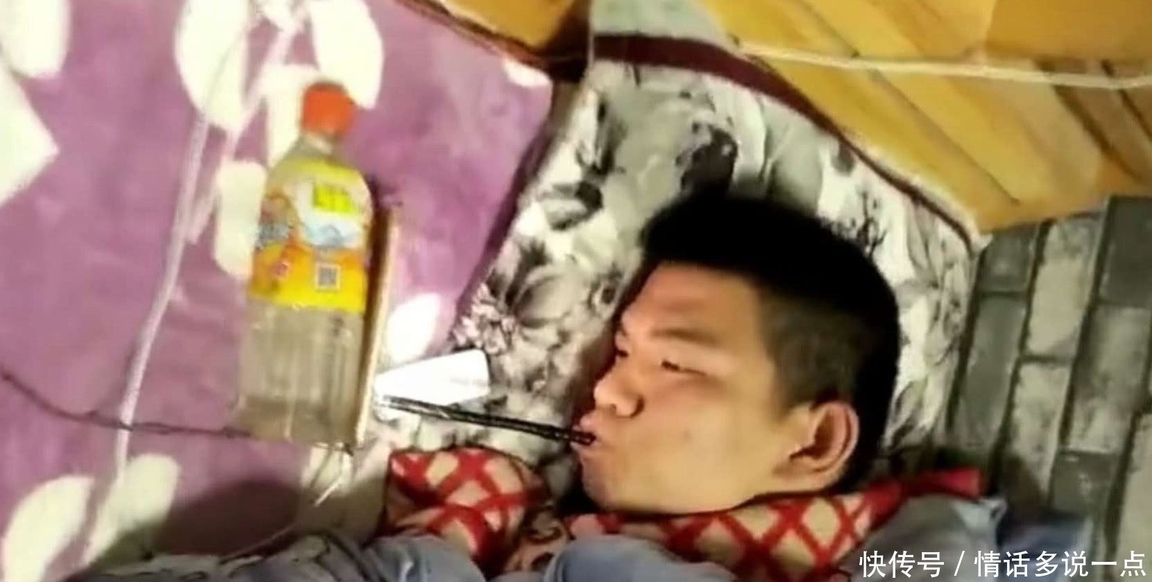 奇闻:脑瘫男孩的舌头给力,纸放在嘴里能变飞机,获得世界纪录