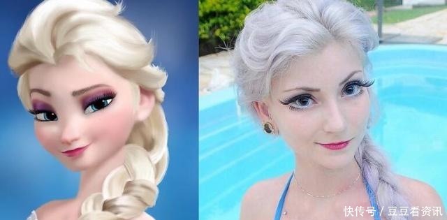 动漫人物|现实世界中活的六个卡通人物,艾莎最美,光头强是本人无疑了