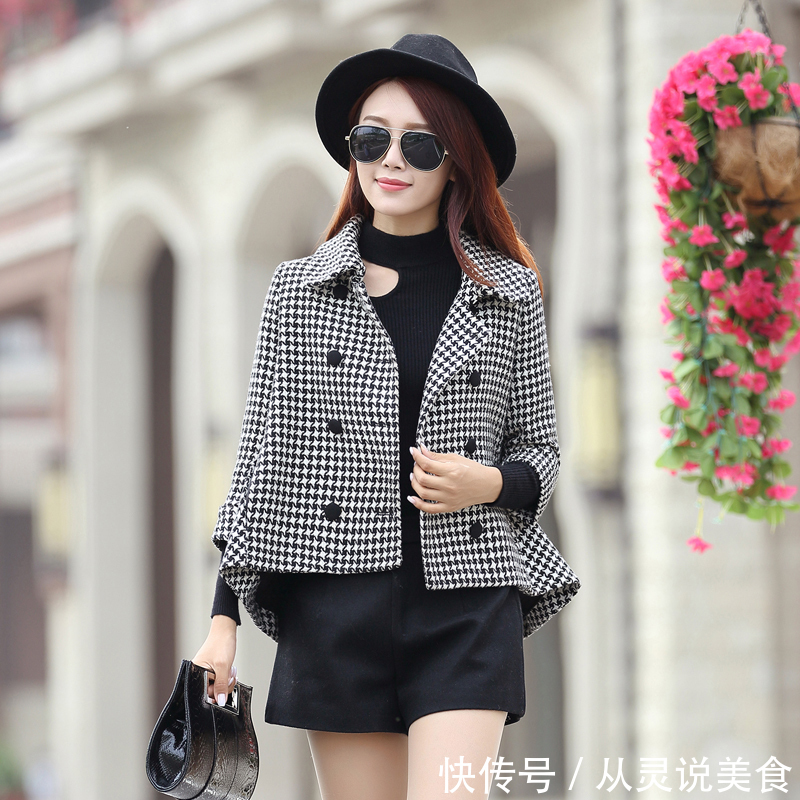 毛呢外套 小个子女人就别跟风穿长大衣,刚上新一种呢外套,上身贼洋气