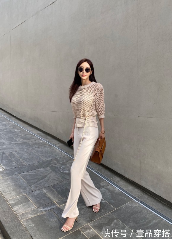 蜂蜜甜杏|女神孙允珠高清时尚搭配:蜂蜜甜杏网纱曼哈顿绅士上衣