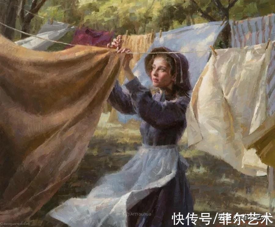 油画#色彩浓郁透明感富有表现力与感染力~画家摩根·威斯特林油画欣赏