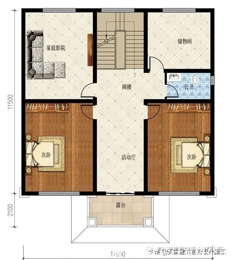 自建房|绵阳三台新中式别墅设计施工图纸 乡村自建房 农村盖洋房别墅