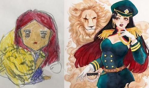 唯美|23岁外国美少女画师:10年前10年后进阶画画对比,画风唯美