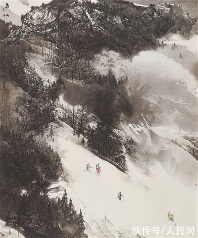 中国画#冰雪山水画的新境界