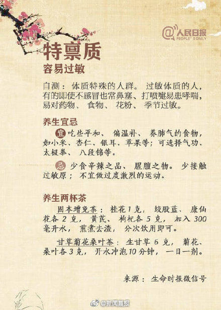 体质|一种体质一种吃法!9种体质人群的最佳养生法