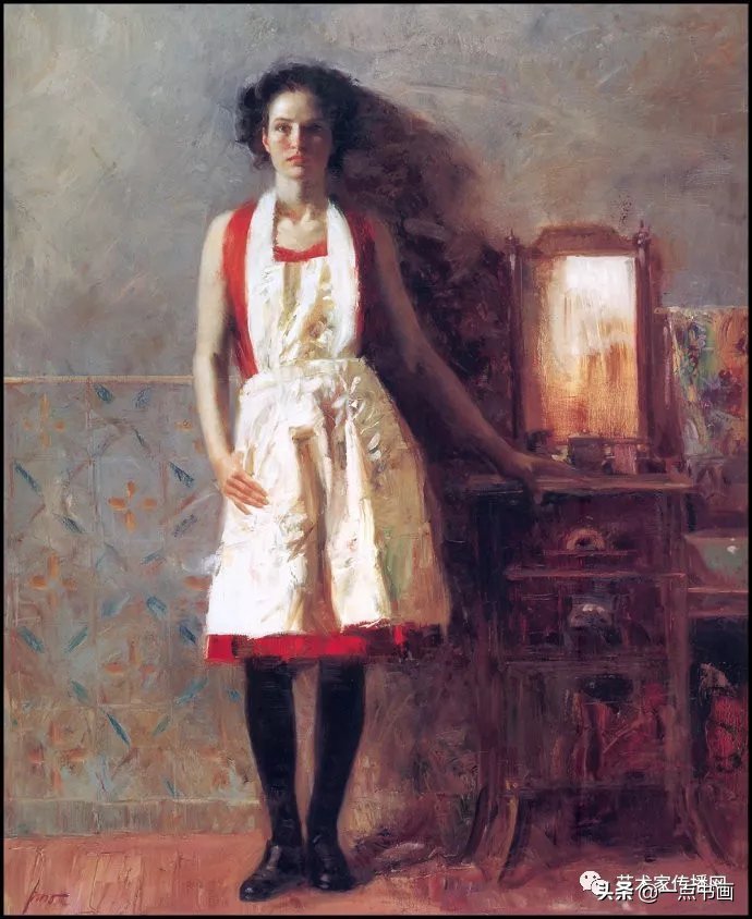 美术学院$皮诺德埃尼的油画人物，色彩斑斓，动静结合，光彩照人