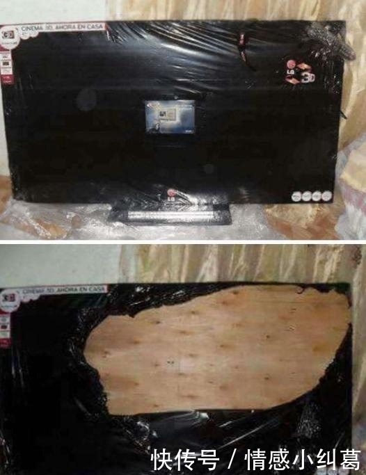 子购买|美国网友晒出自己遇到的各种不靠谱网购,买台电视收到木板