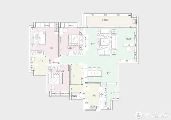 书画|深圳夫妻花四个月时间装修新家,150㎡的北欧风,装出了大平层感觉
