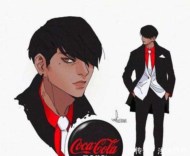 饮料拟人化,百事可乐可A可甜,可口可乐成御姐,雪碧妹我抱走了!