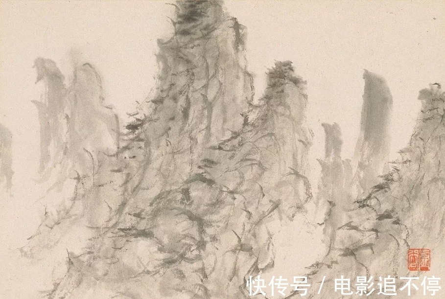 山水画@惜墨如金|虚谷山水画,难得一见!