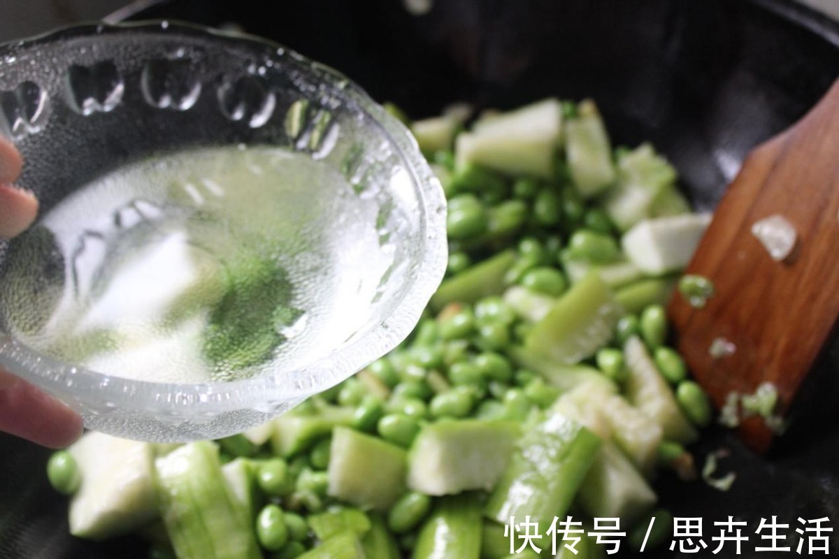 配菜|1根丝瓜,半斤毛豆,教你做这道夏日清凉小菜