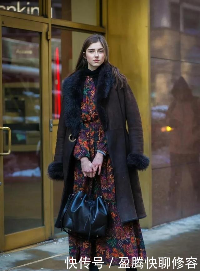 互搭|大衣+裙子=冬天最优雅的女神装