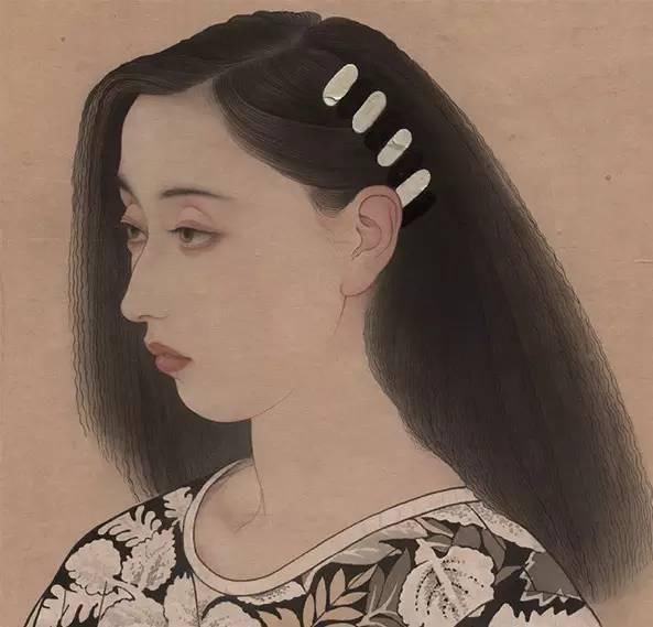 绢本!国画:何家英画笔下的怜怜女儿态,不同寻常的美感!