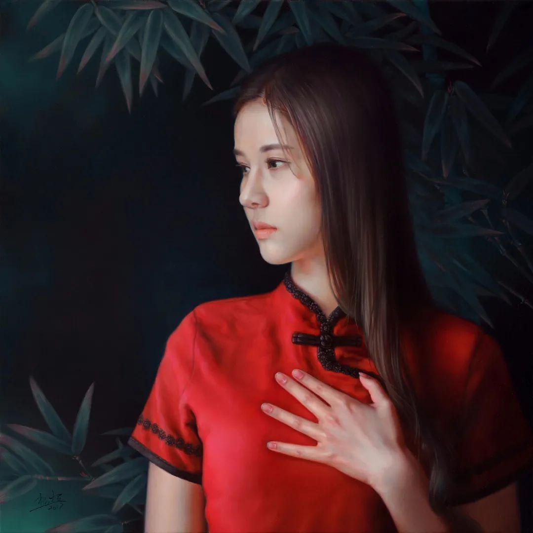 杨超@杨超:人体油画唯美而清雅脱俗,画出了东方女子的纯净与圣洁