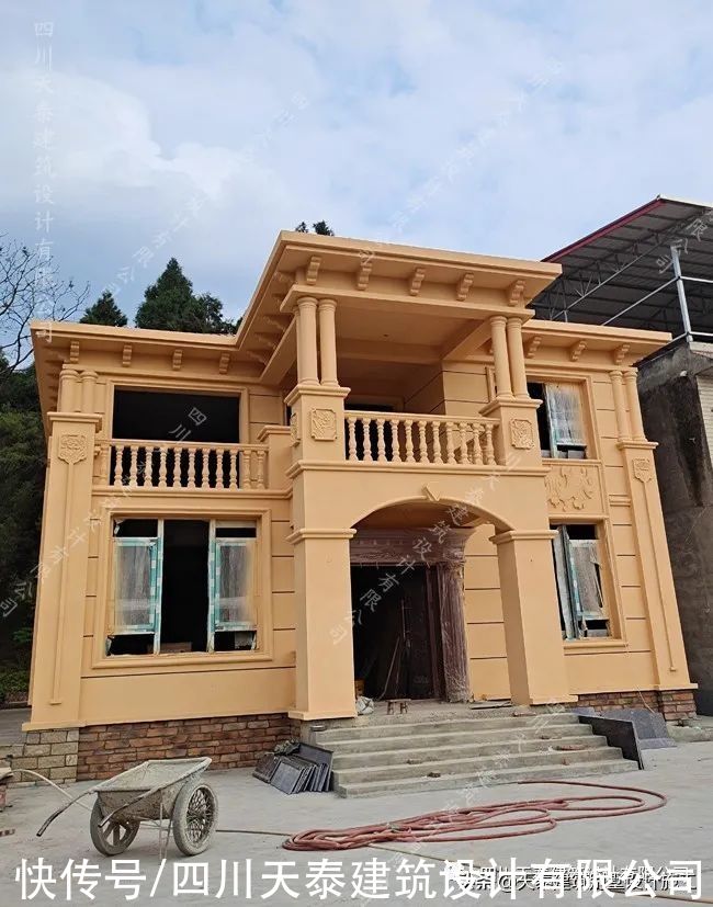 遂宁|四川遂宁二层欧式风格别墅完工实景 大露台网红别墅 遂宁施工队