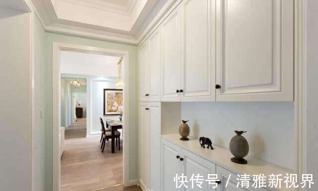 三居室|160㎡清新蓝绿的美式装修，温馨三居室，是家的感觉