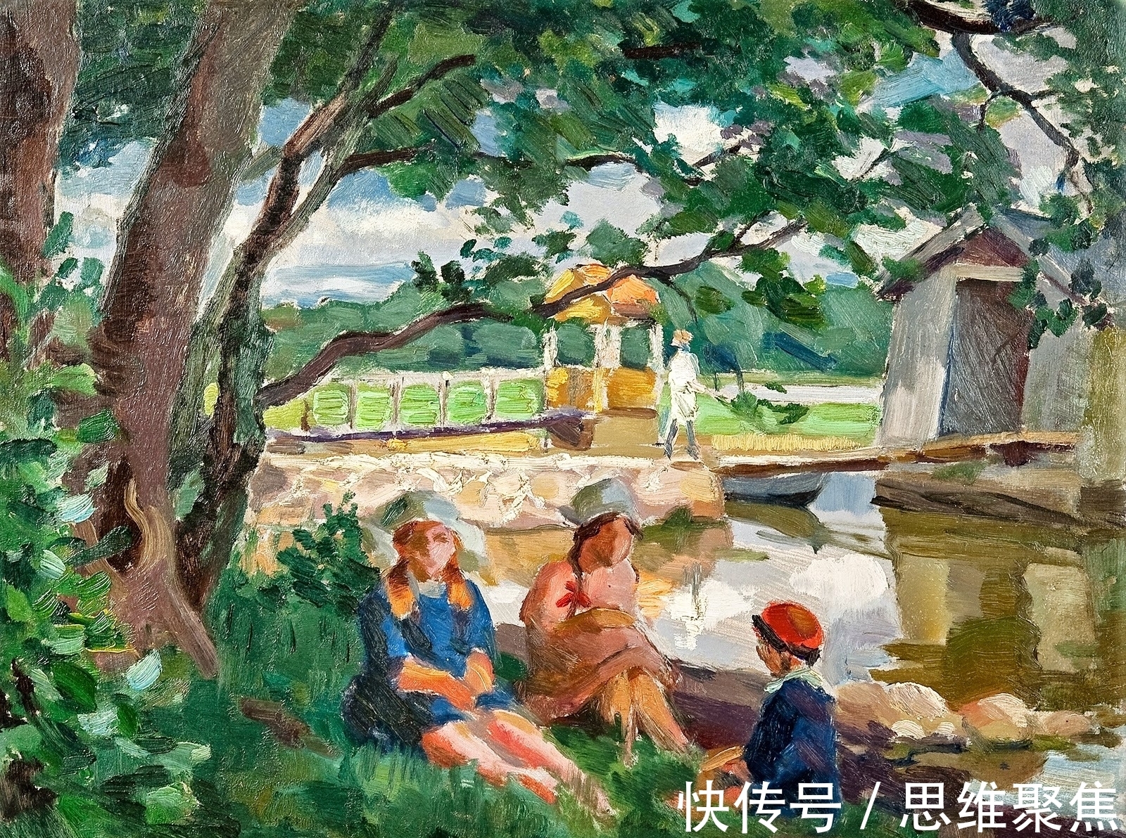 桑特里#笔意未尽的挥洒，印象派画家桑特里的绘画作品