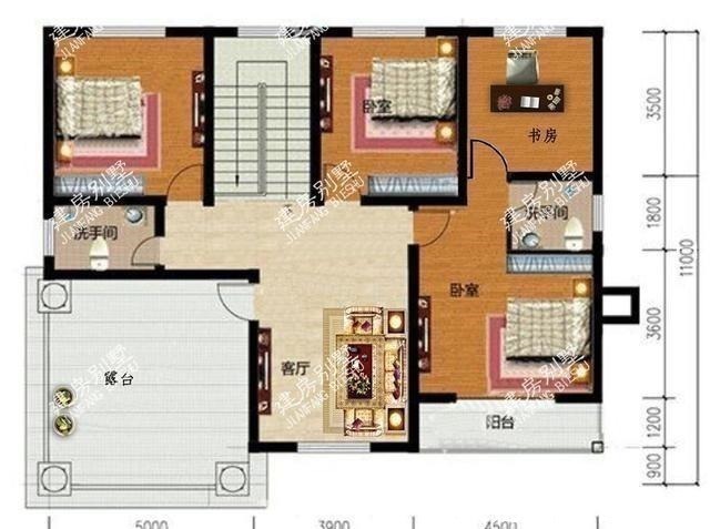 真石漆|宽13-14米间的两层别墅,文化石和面砖装饰,都很出彩!