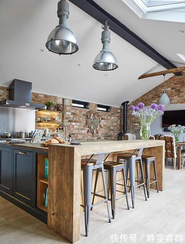 吧台|他家隔断不挡路还好看！35种拯救客厅、厨房的方法，一步到位