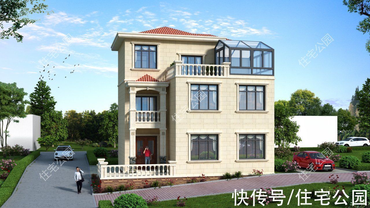 占地面积|占地不足百平,也能建出大气别墅!10套图纸你更喜欢哪一套?