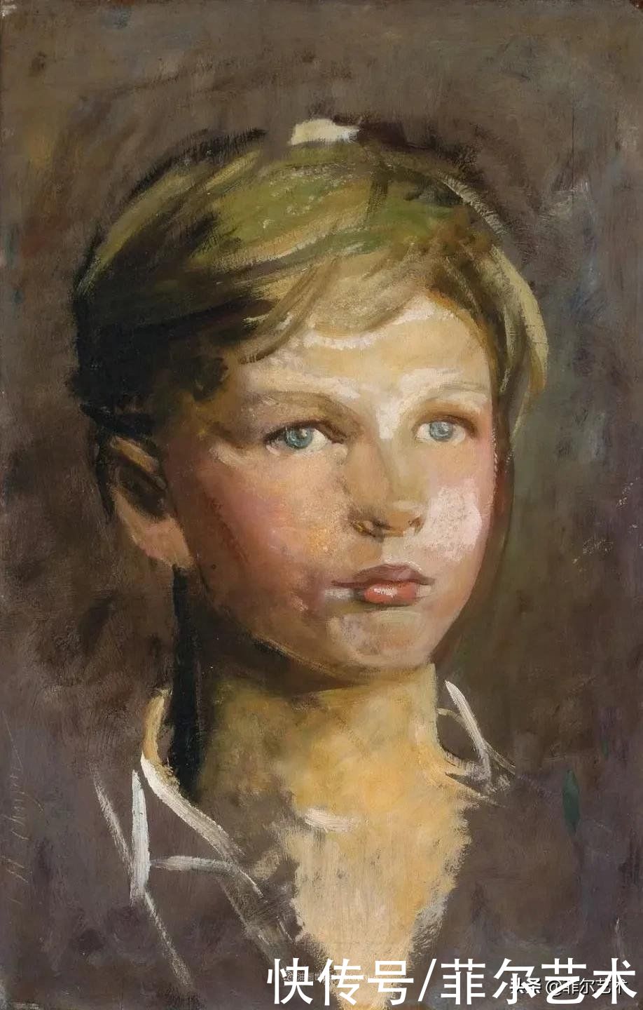 人物|空灵的天使，精美绝伦~雅培·翰德逊·泰勒女性人物油画作品欣赏
