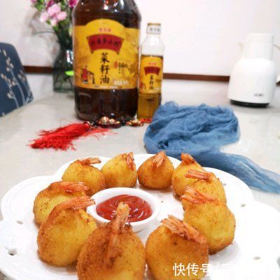  #福气年夜菜#团团圆圆黄金虾球