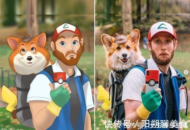 宠物照|迪士尼化宠物照,画家笔下的小家伙们就像是动画片中的角色一样