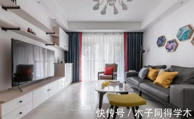 时尚|91㎡现代美式，蓝白浪漫+端庄高档，装出时尚大方