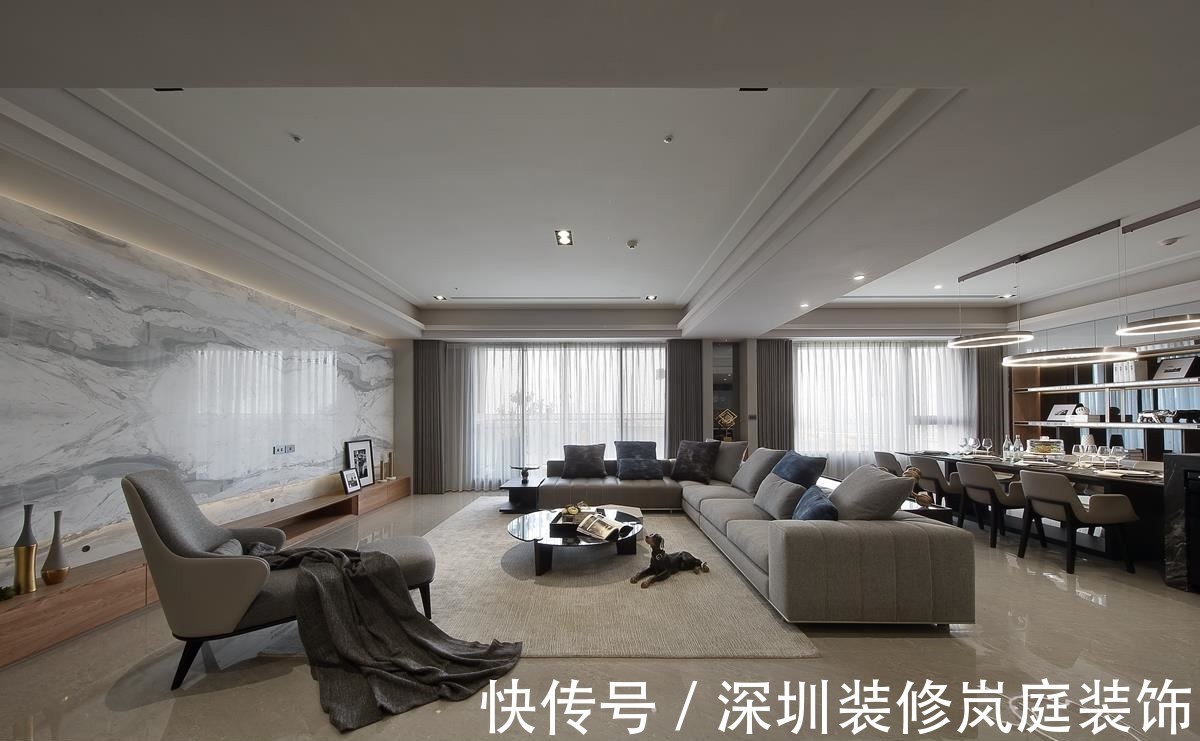 装修|深圳装修:粤海城160㎡现代简约,处处细节拉满!