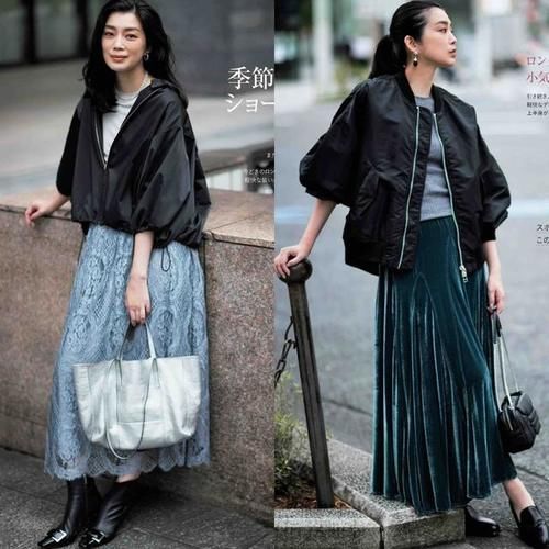 飞行服 学日系穿搭：把看似基础的“秋外套”，穿得时髦高级，气质超加分