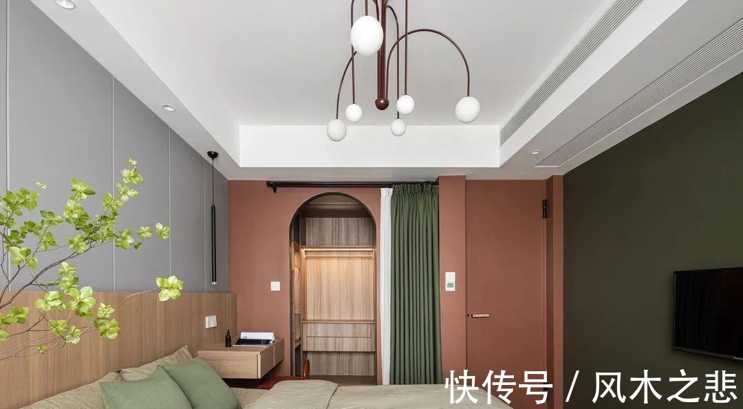 门洞|109㎡四口之家,全屋配色太清爽,三室两厅不压抑!