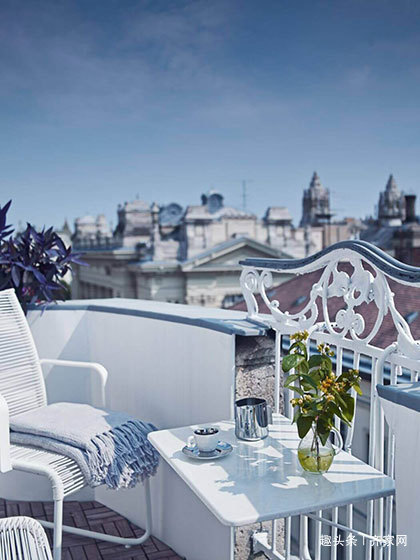 北欧复式|120平北欧复式,把心情妆点成蓝色和白色,好好感知家的惬意