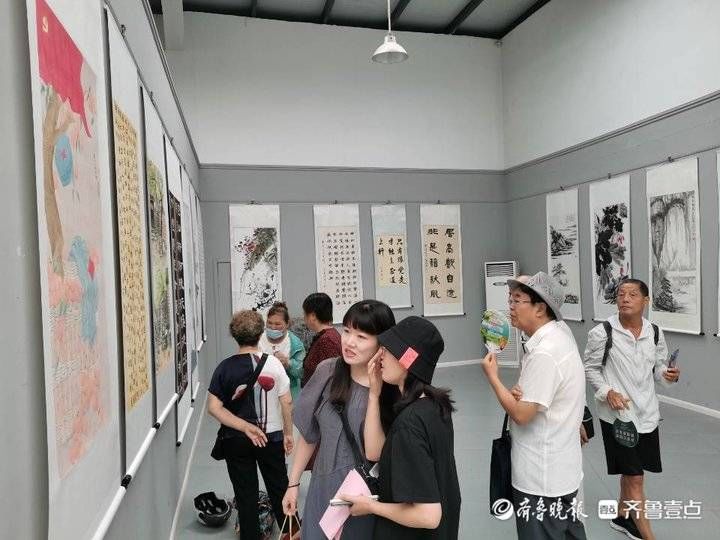 作品展|聊城市新阶联庆祝中国共产党成立100周年书画作品展开幕