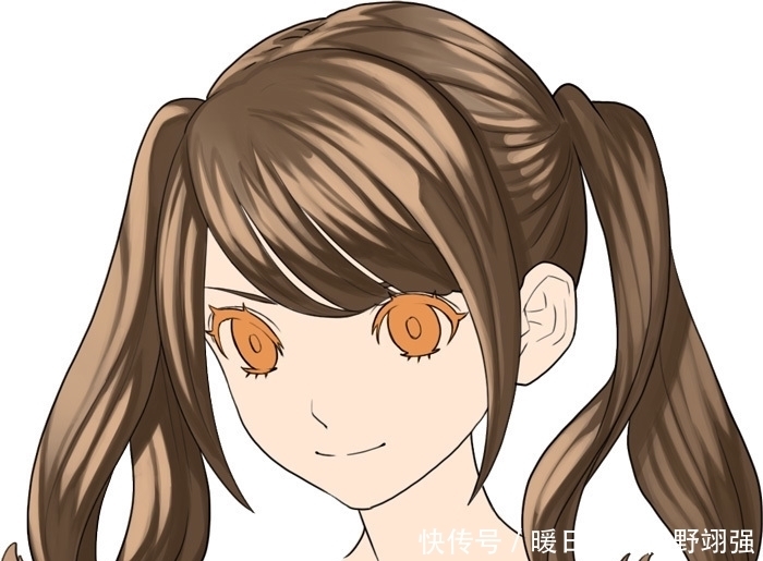 线条画|人物头发上色其实很简单!画不好是你没学会正确的绘画方法!