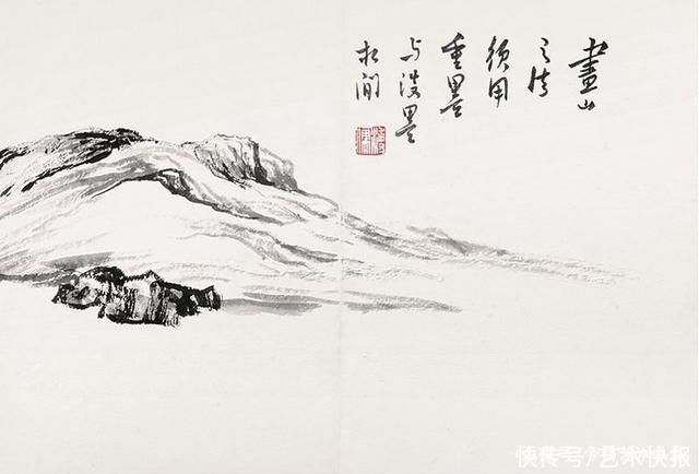 国画|跟着大师学国画，画家溥儒课徒手稿