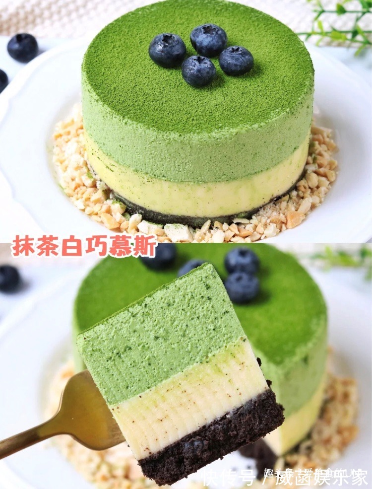 好吃|超简单零失败！好吃到哭的抹茶白巧慕斯！