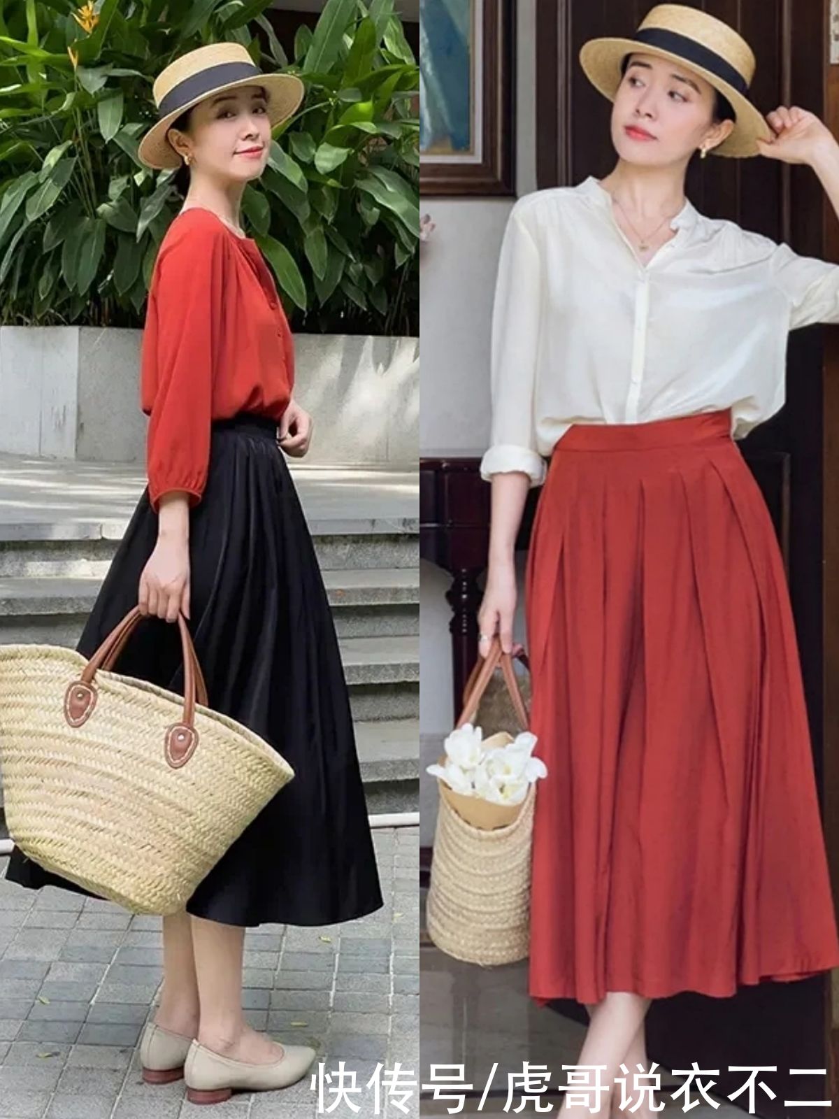 优雅|40岁女人无论穿半裙、裤子，请记住4个“上下”法则，优雅而高级