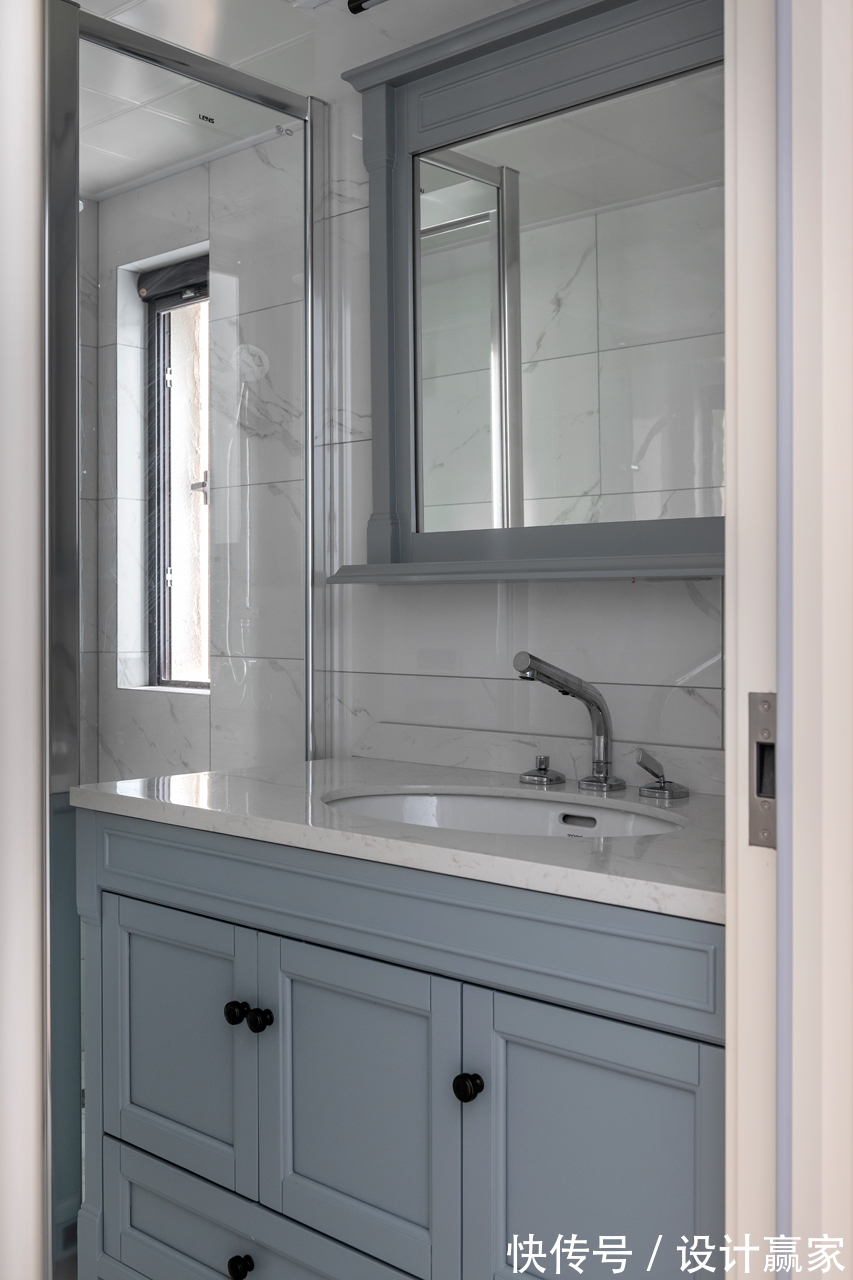 卫生间|120㎡原木自然风，经典美式贯穿其中，精致优雅大气