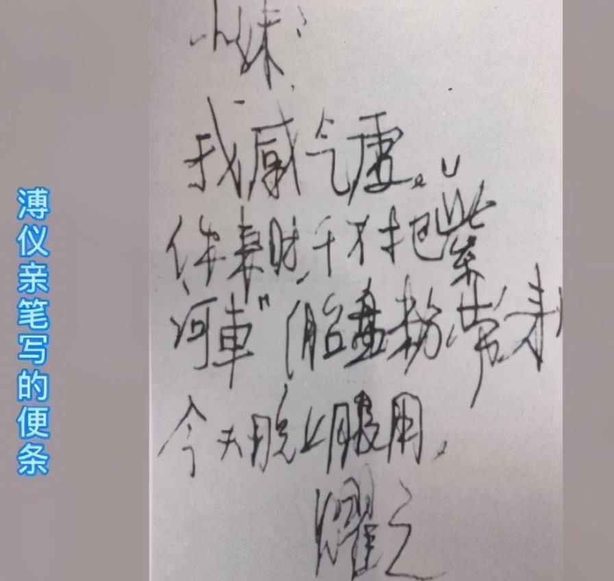 楷书@溥仪生前最后的28个字，却透露出他的硬笔书法水平，笔笔精彩