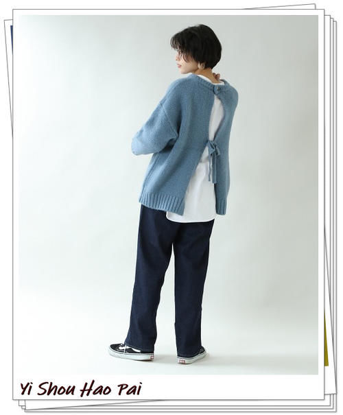 简单经典,休闲时尚!牛仔裤+针织衫的20种流行轻熟搭配示例