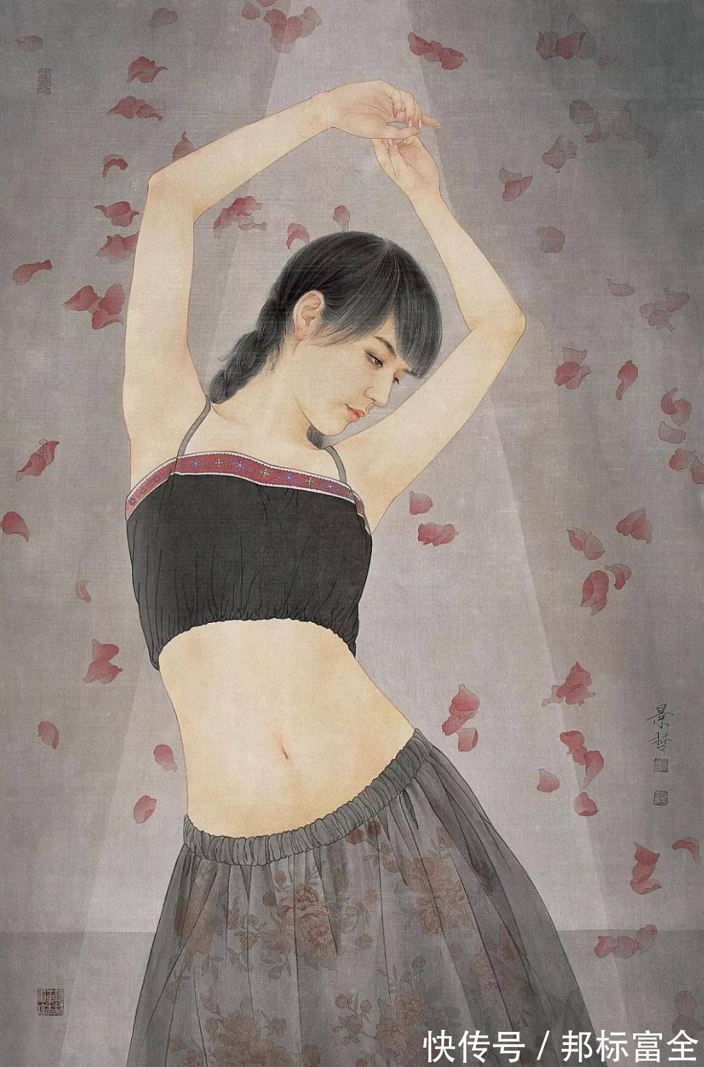 崔景哲！崔景哲：当古典美遇上工笔画，春风拂面惊艳四方