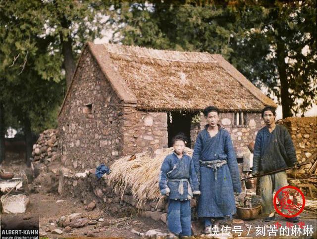 彩色老照片1913年泰山风景