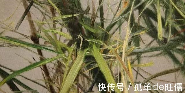 西方人@冷军用油画画竹子，我是第一人，中国人没画过，西方人不会画