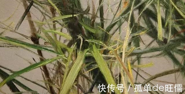 西方人@冷军用油画画竹子,我是第一人,中国人没画过,西方人不会画