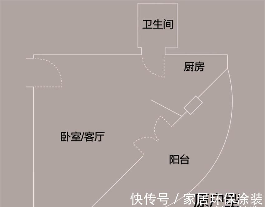 扇形|夫妻俩贪便宜买25㎡老破小:扇形阳台和三角客厅太鸡肋,心态崩了