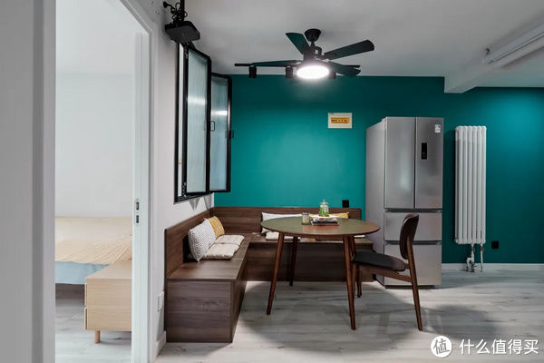 before住范儿真实案例 篇三十:拆掉客厅改两居,46㎡墨绿小家更高级!