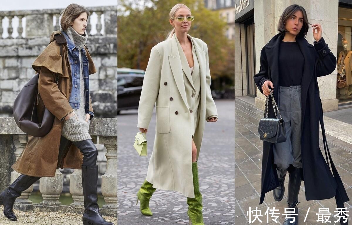 淑女风 冬季的万能搭配公式来了,“大衣+靴子”精致时髦,20到50都能穿